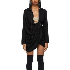 Black Jacquemus La Montagne “La Robe Bahia” Dress